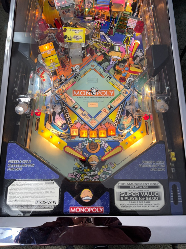 Platinum Edition Monopoly Pinball Machine