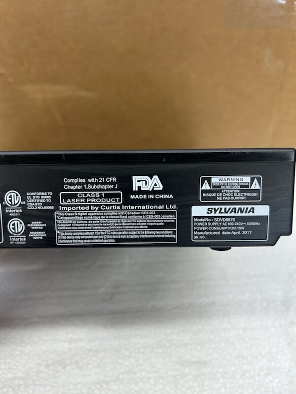 Sylvania SDVD6670 DVD Player - Black