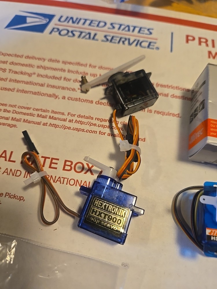 Hitec HS-55 Feather Micro Remote Control Airplane Servo, & Extras