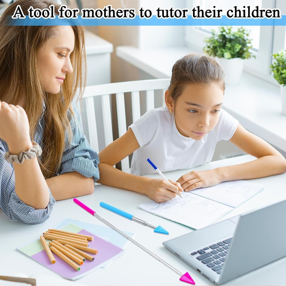 12 Pcs Telescopic Teacher Pointer Stick for Classroom Arrow Extendable...