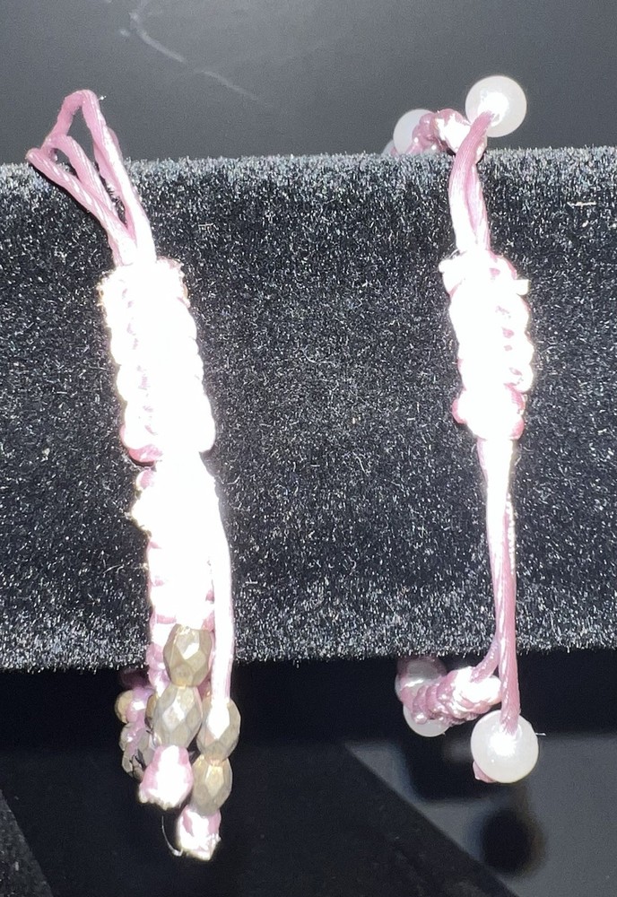 Handmade Macrame Bracelets. Set Of 2