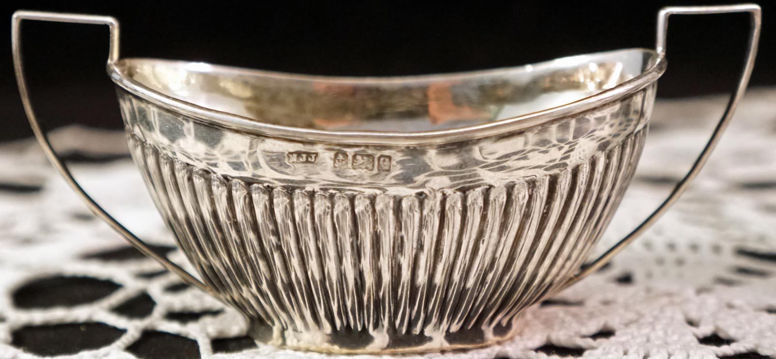 2 Handled Bowls Master Salts Silver Bowls Matthew John Jessop Birmingham 1902