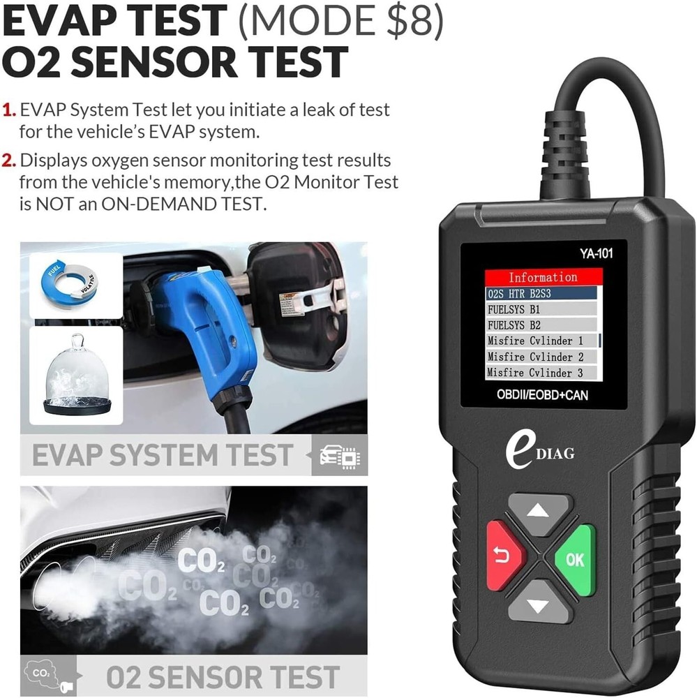 Car Scanner Auto Engine Light Fault Code Reader Diagnostic Tool Computer NEW2024