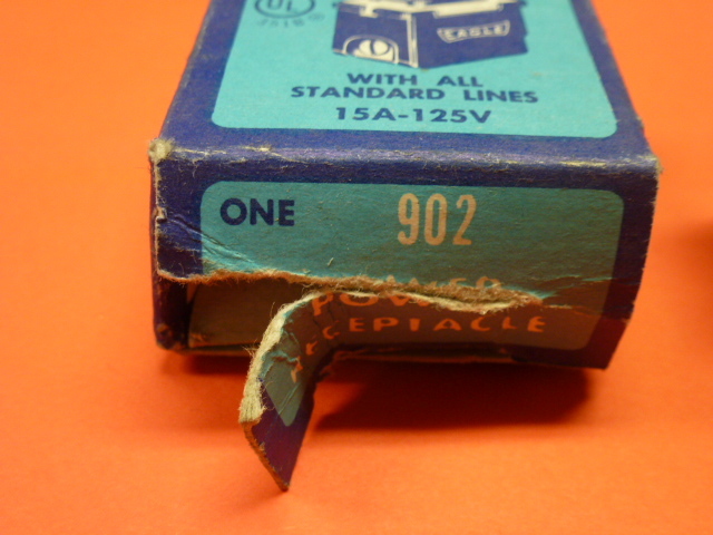 NOS! Eagle INTERCANGEABLE RECEPTACLE, #902, BROWN or IVORY