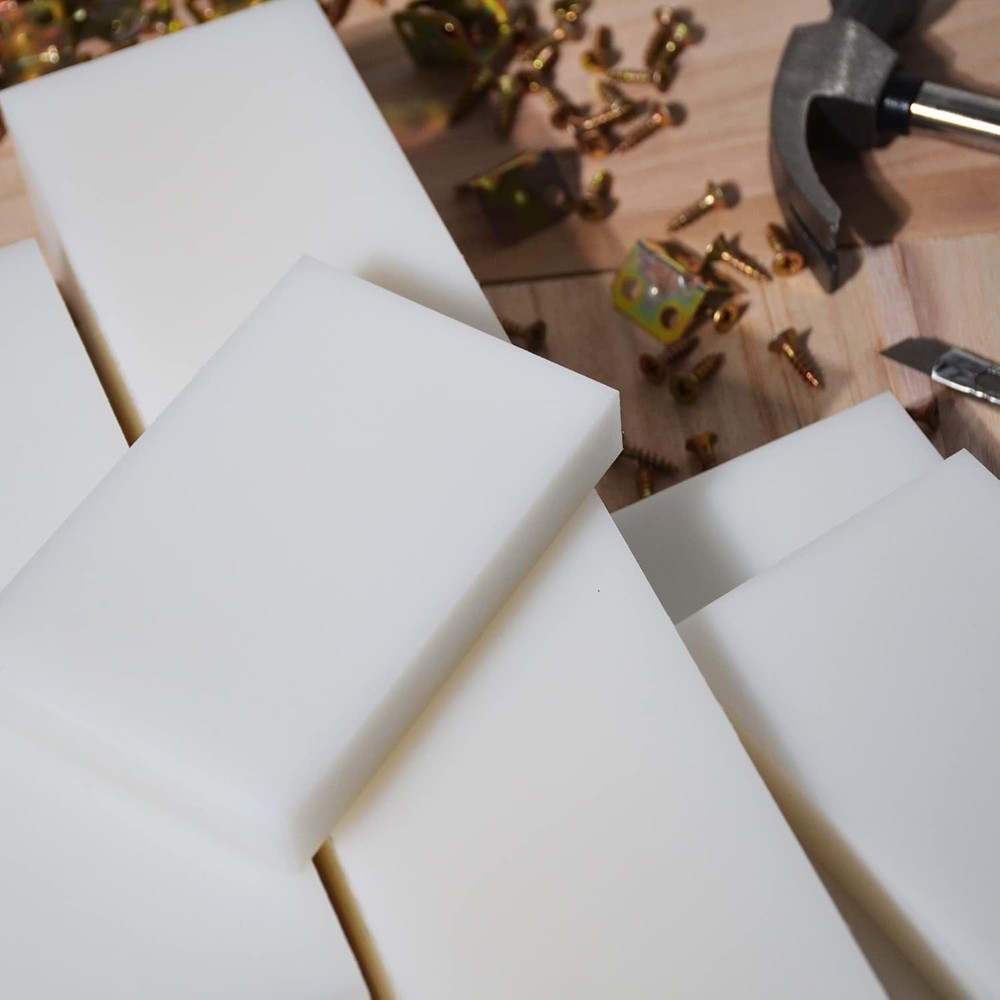 HDPE Block White PE Polyethylene Rectangular Solid Plastic Tapping Block High...