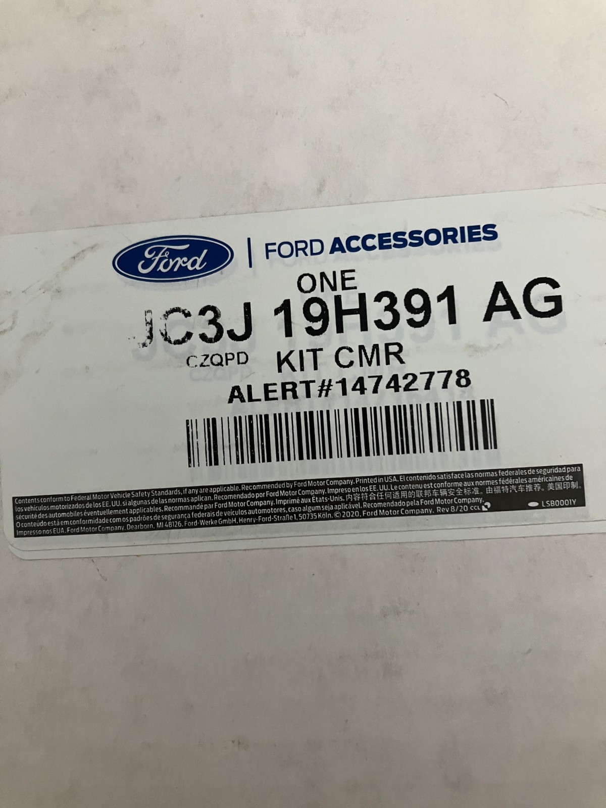 NEW Original 2017-2024 Ford OEM Camera Kit JC3J 19H391 AG TRAILER BACKUP ASSIST