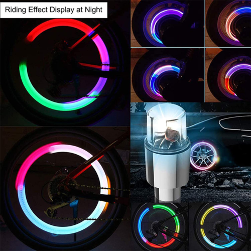 4PCS Car Auto Wheel Tire Tyre Air Valve Stem LED Light Caps Cover Accessories US