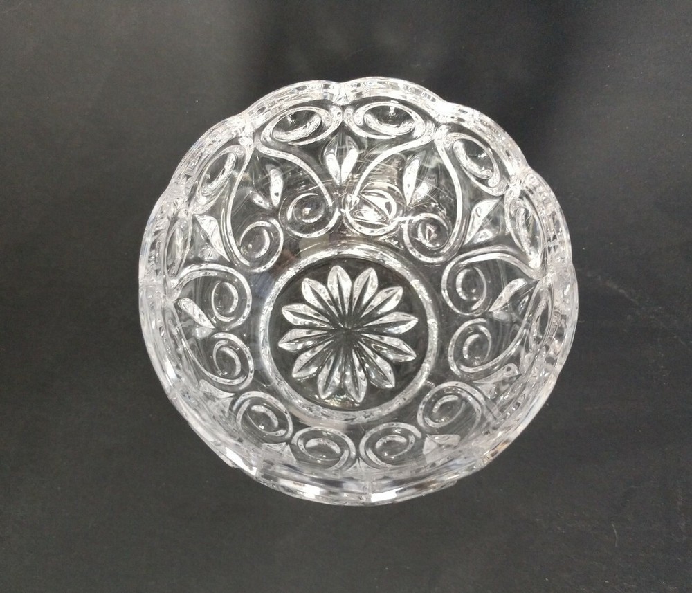 Glass Crystal Open Sugar Creamer Tray