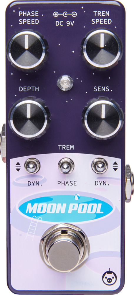 Pigtronix Moon Pool Tremvelope Phaser Micro Effects Pedal  - EMTP