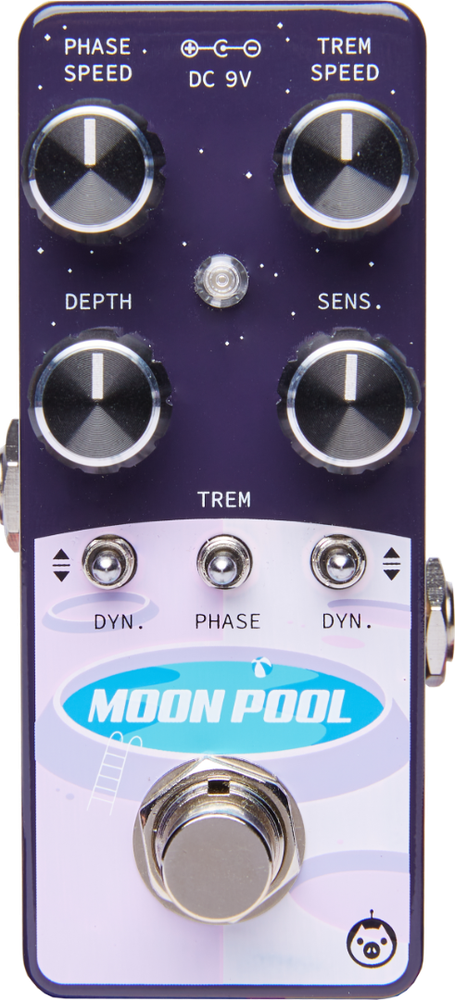 Pigtronix Moon Pool Tremvelope Phaser Micro Effects Pedal - EMTP