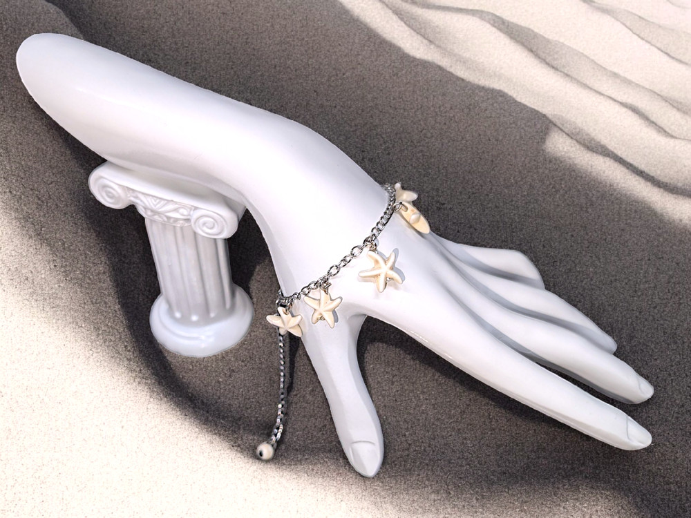 Small Starfish Charm Bracelet