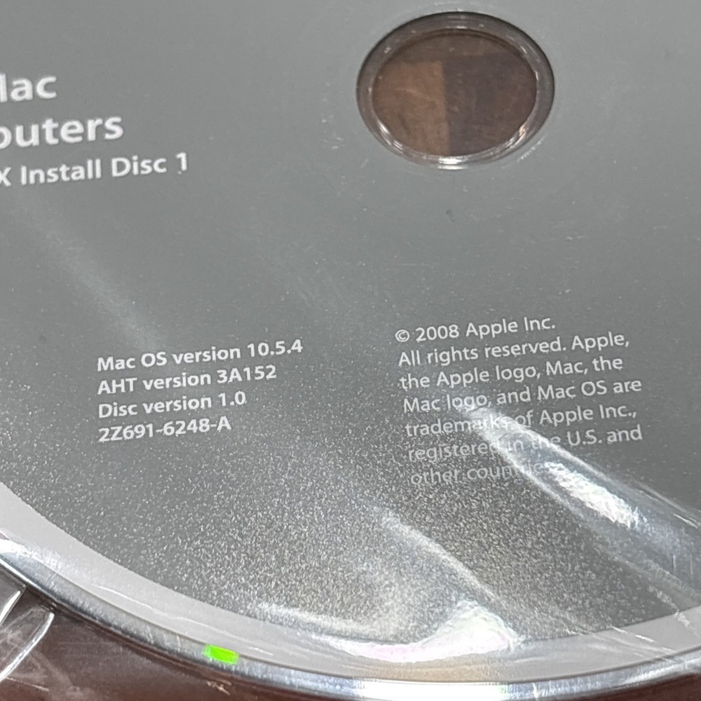 Apple Aperture 2 + Mac OS X 10.5 Leopard Install Discs Bundle Photo Editing Mac