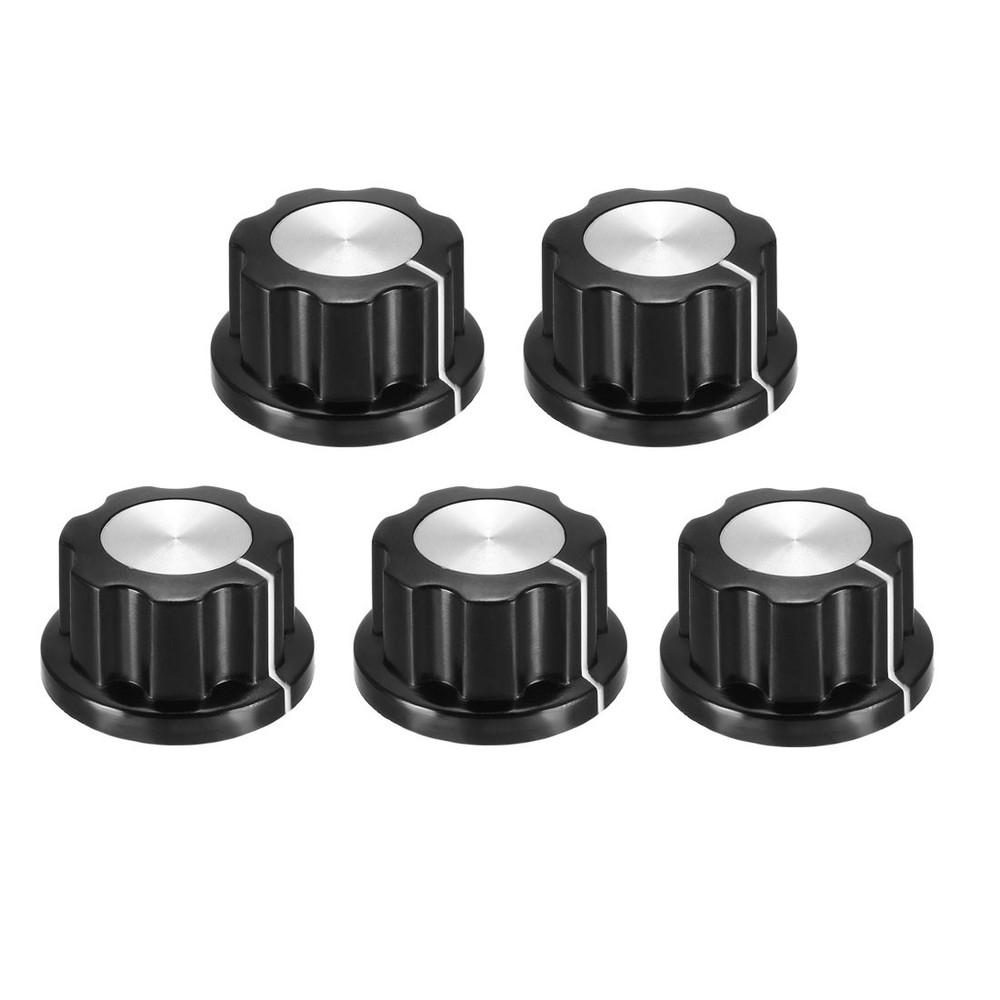 5Pcs Speaker Control Knob Power Amplifier Knob 23mm Dia. Rotary Knobs