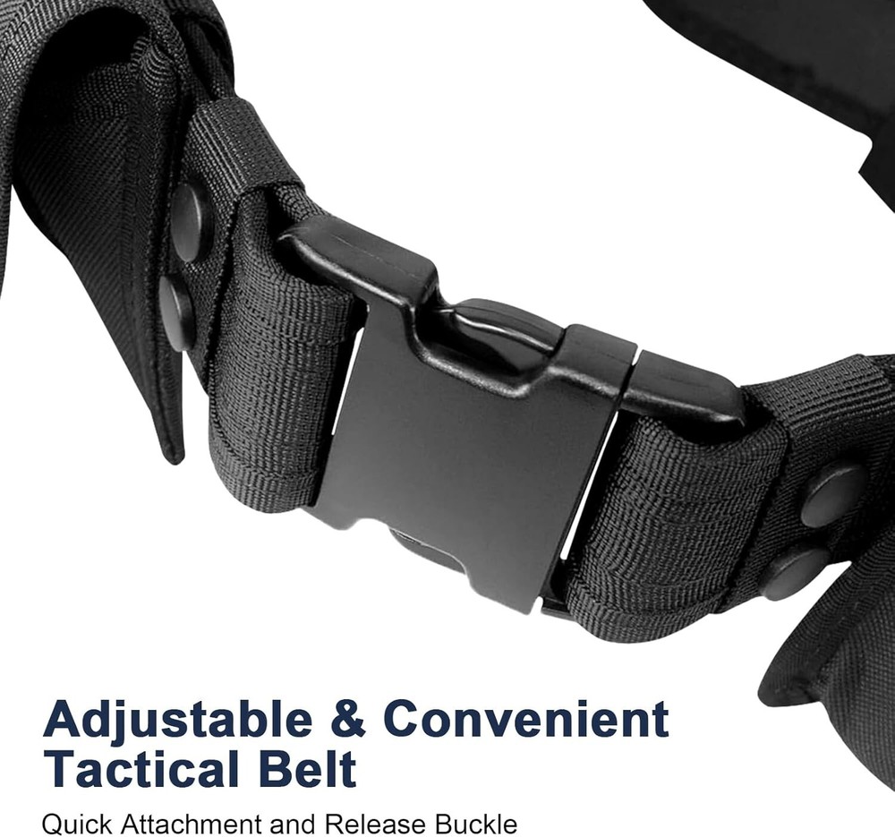Adjustable Tactical Duty Belt Set with Complete Holsters - Security Essentials