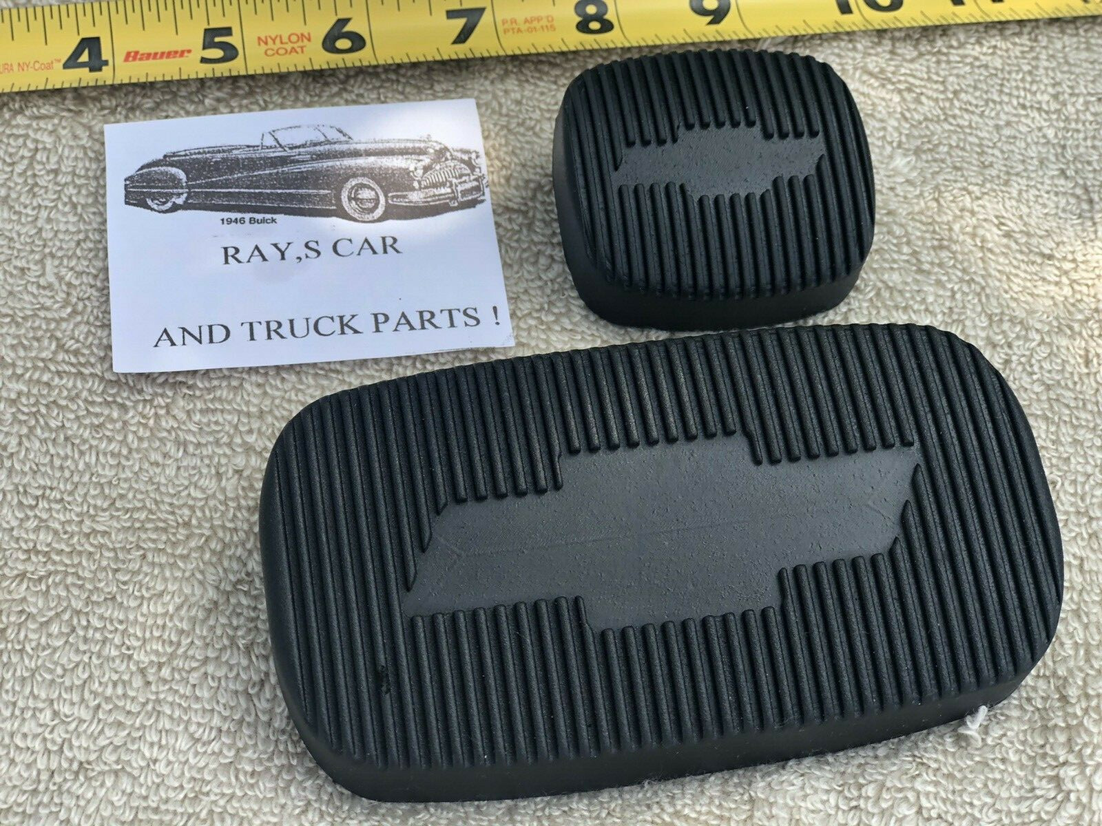 59 TO 64 IMPALA , BEL AIR , BISCAYNE EL CAMINO REPLACEMENT PEDAL SET WITH BOWTIE