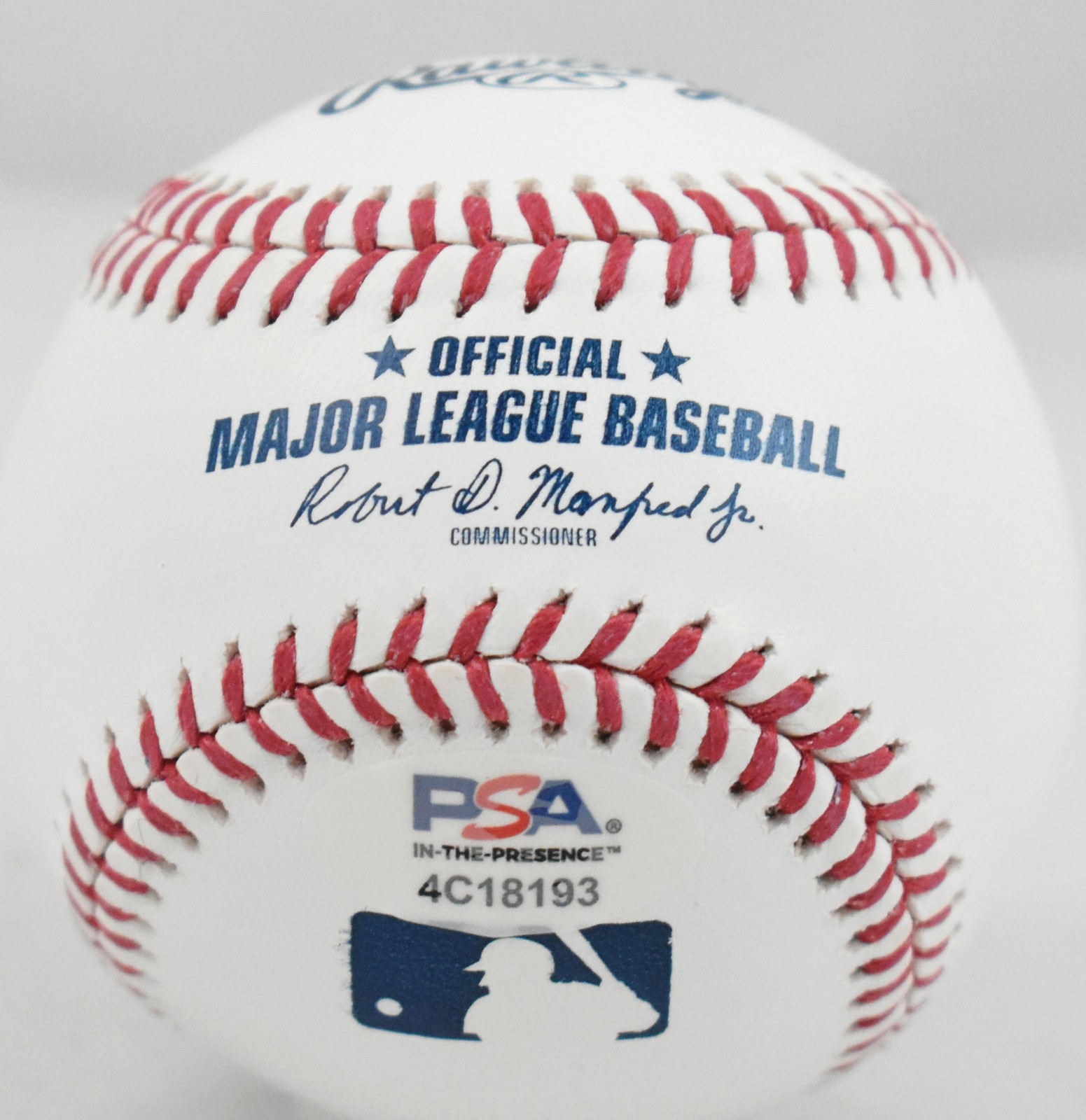 Nolan Ryan Autographed Rawlings OML Baseball w/ 7 No-Hitters - PSA *Blue