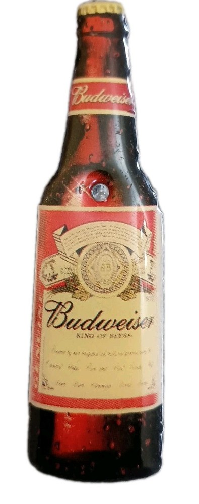 Vintage Budweiser Bottle light up pin pinback