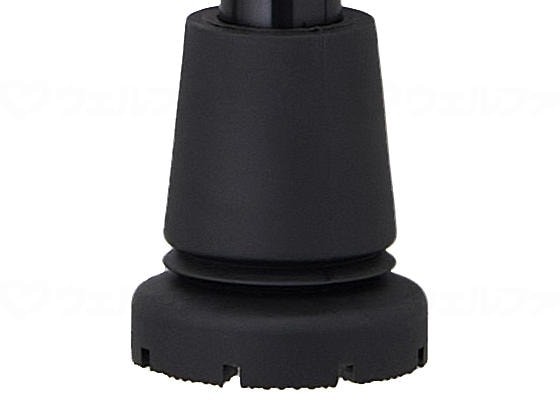 Welfan Magokoro Cane Tip Replacement Rubber, Black, 19mm