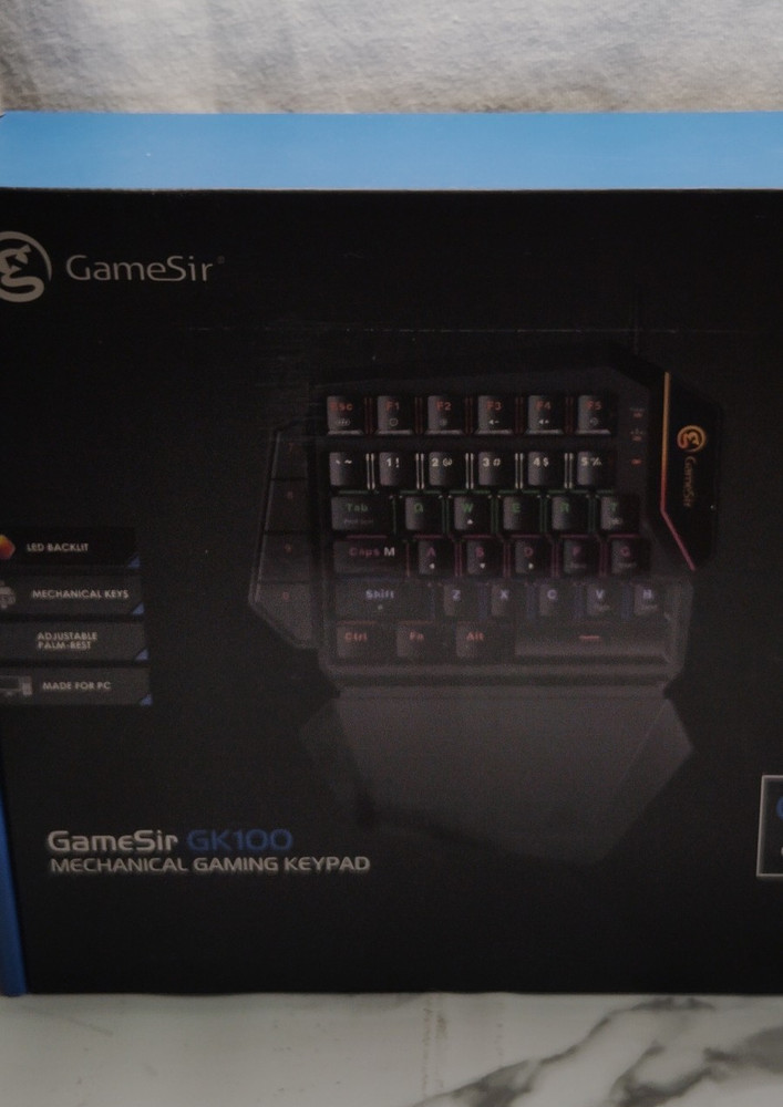 GameSir GK100 Mechanical Gaming Keypad Programmable LED Backlit Wired USB PC