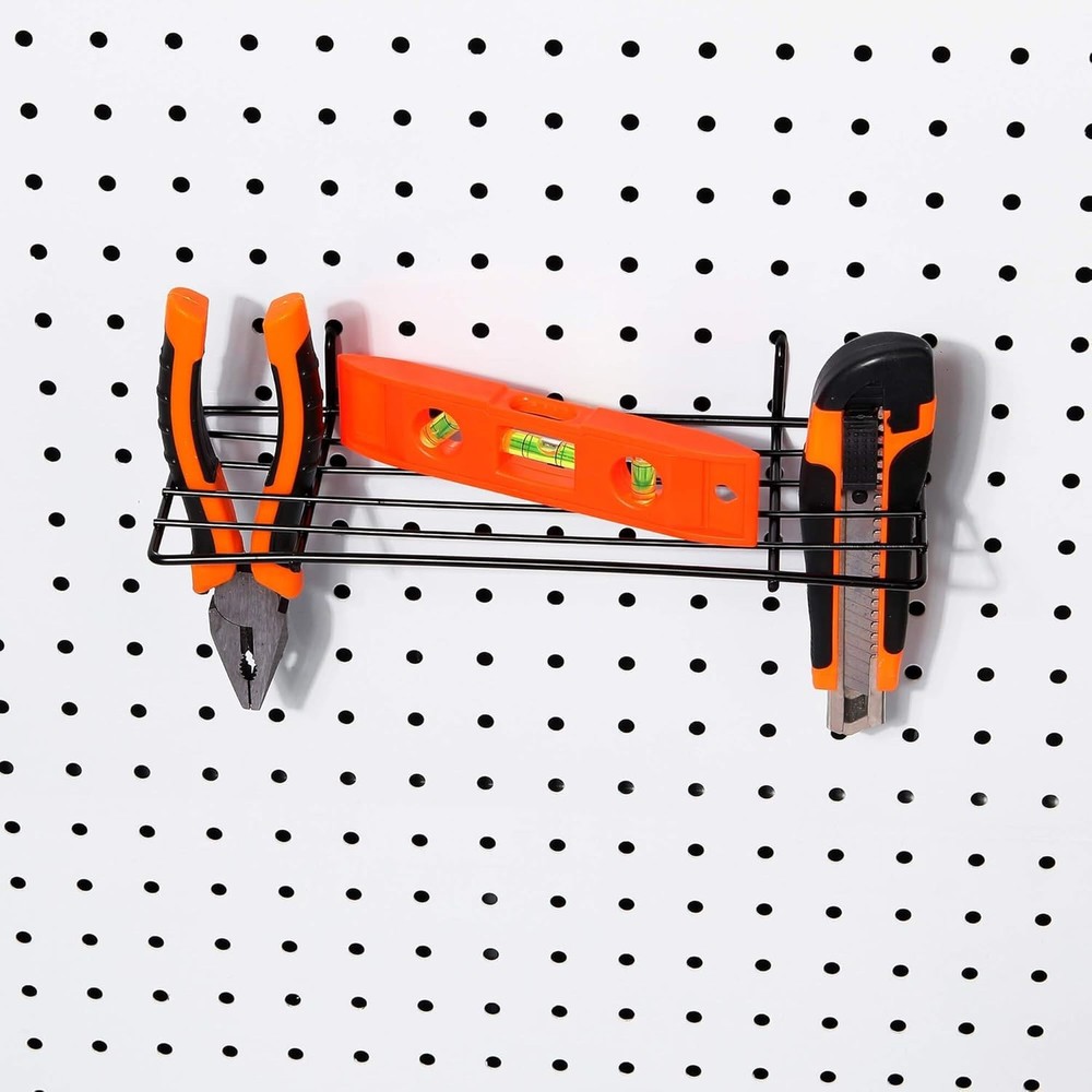 Pegboard Hooks Peg Board Shelf for Support Various Tools 4 Packs New