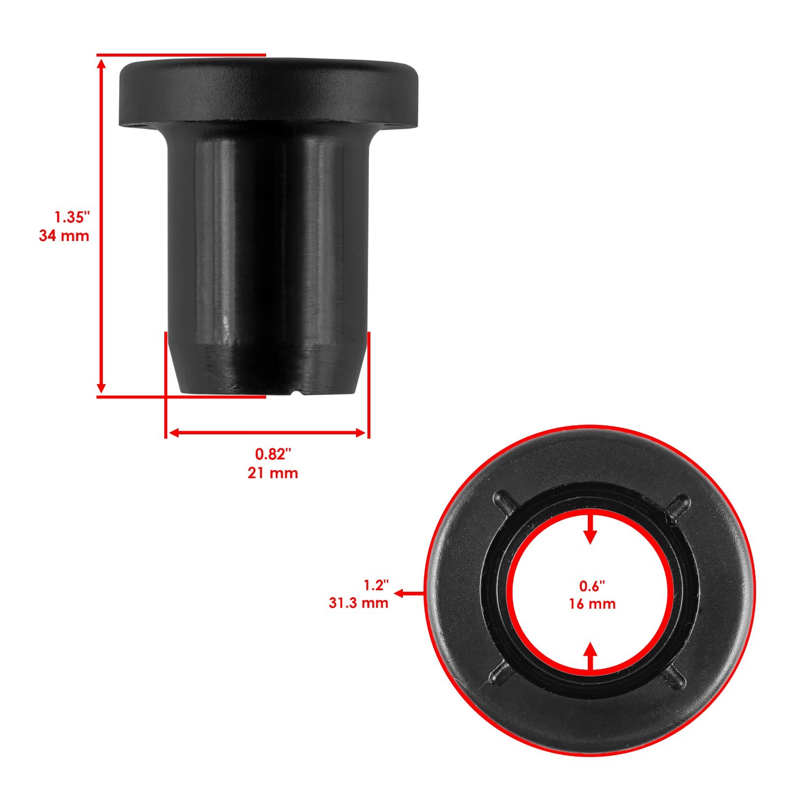 Caltric Rear A Arm Bushing Kit For Polaris Sportsman 500 4X4 1999-2002
