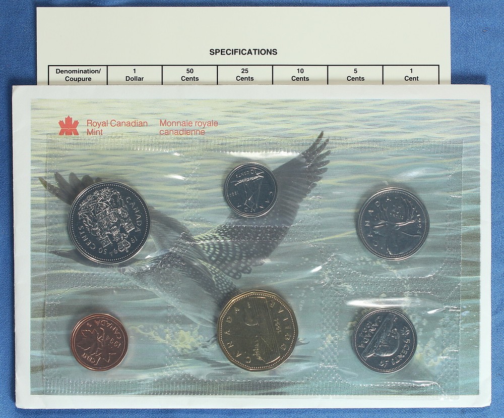 Canada 1994 Uncirculated Mint Set (Proof-Like) - With Envelope and COA 7