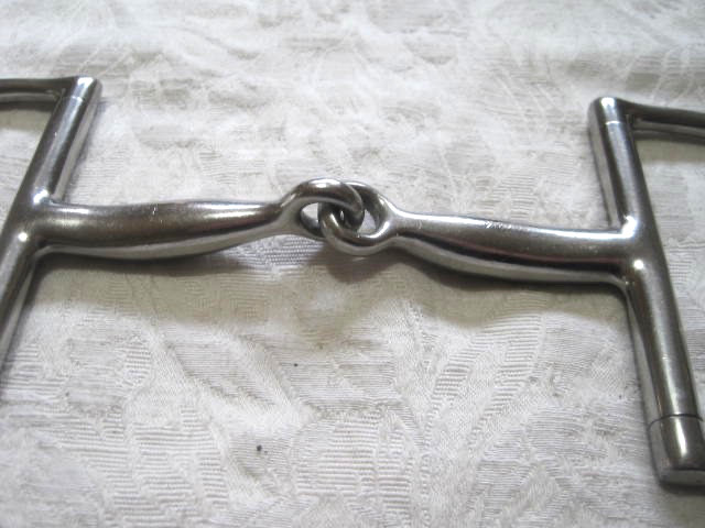 Dee Ring Jointed Snaffle 5'' Stainless Steel Large D Rings