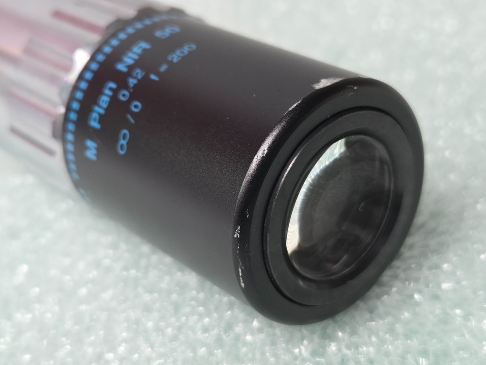 MITUTOYO M Plan NIR 50 x /0.42 ∞ / 0 f=200 Microscope Objective Lens