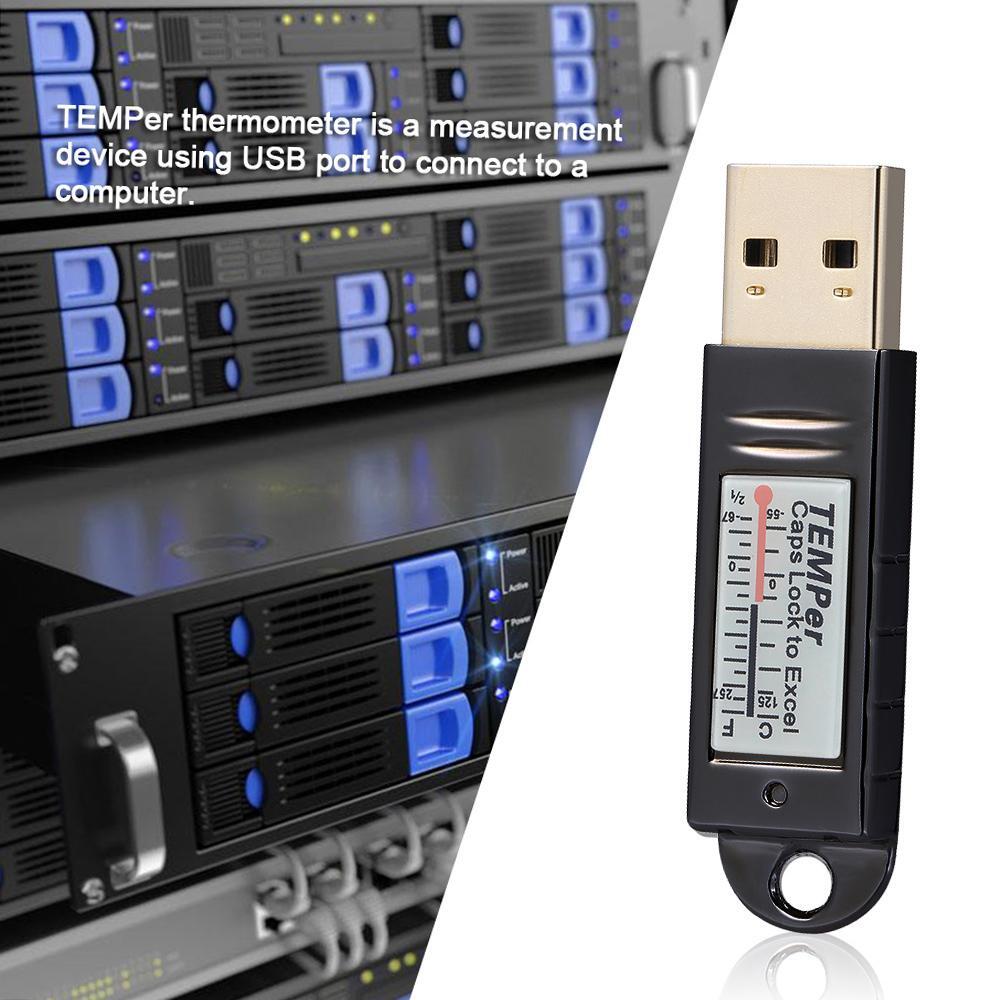 PCsensor USB Temperature Sensor Data Logger Recorder w/ Alarm for PC Laptop