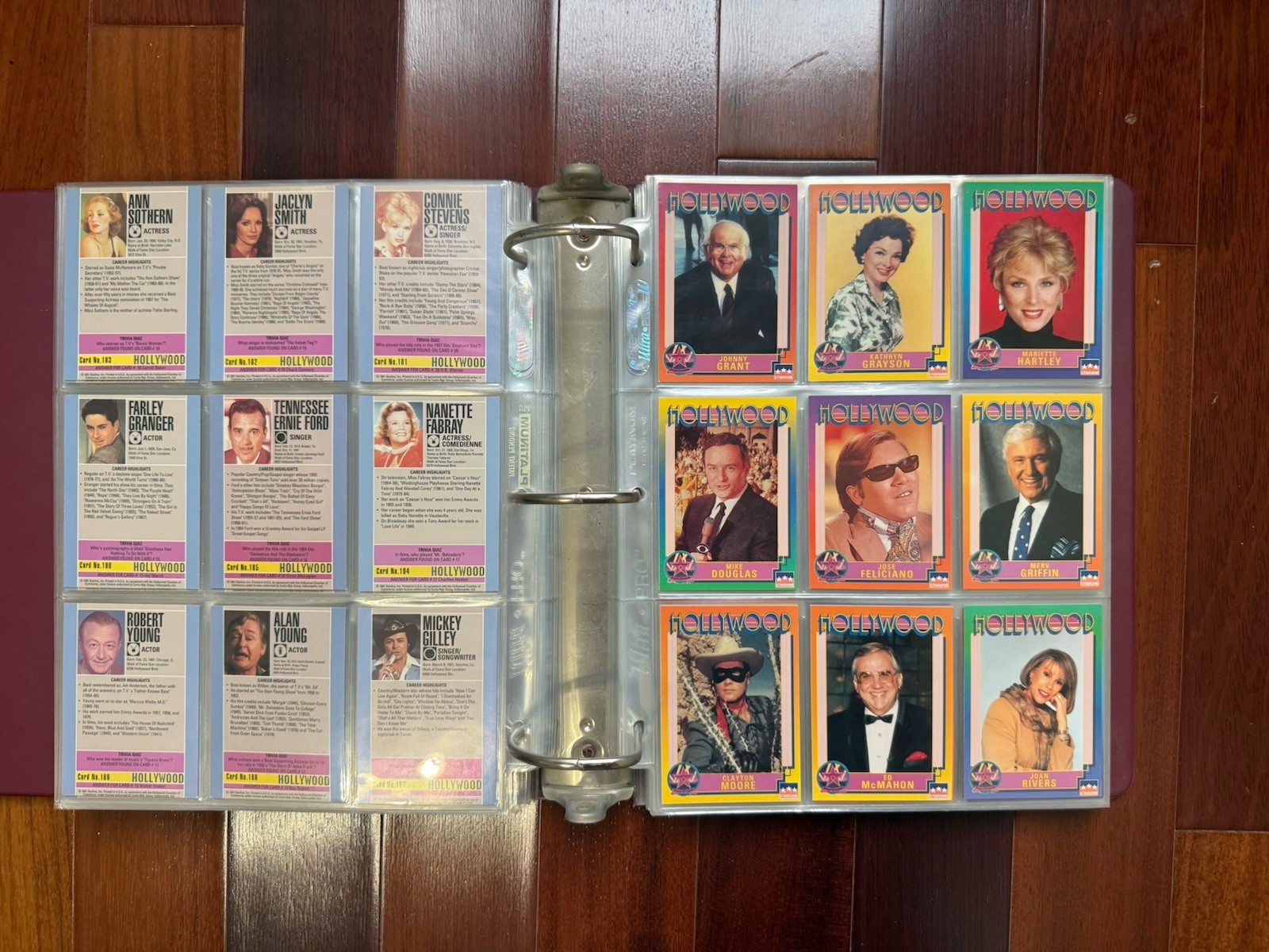 1991 Hollywood Starline 200+ Cards & Binder