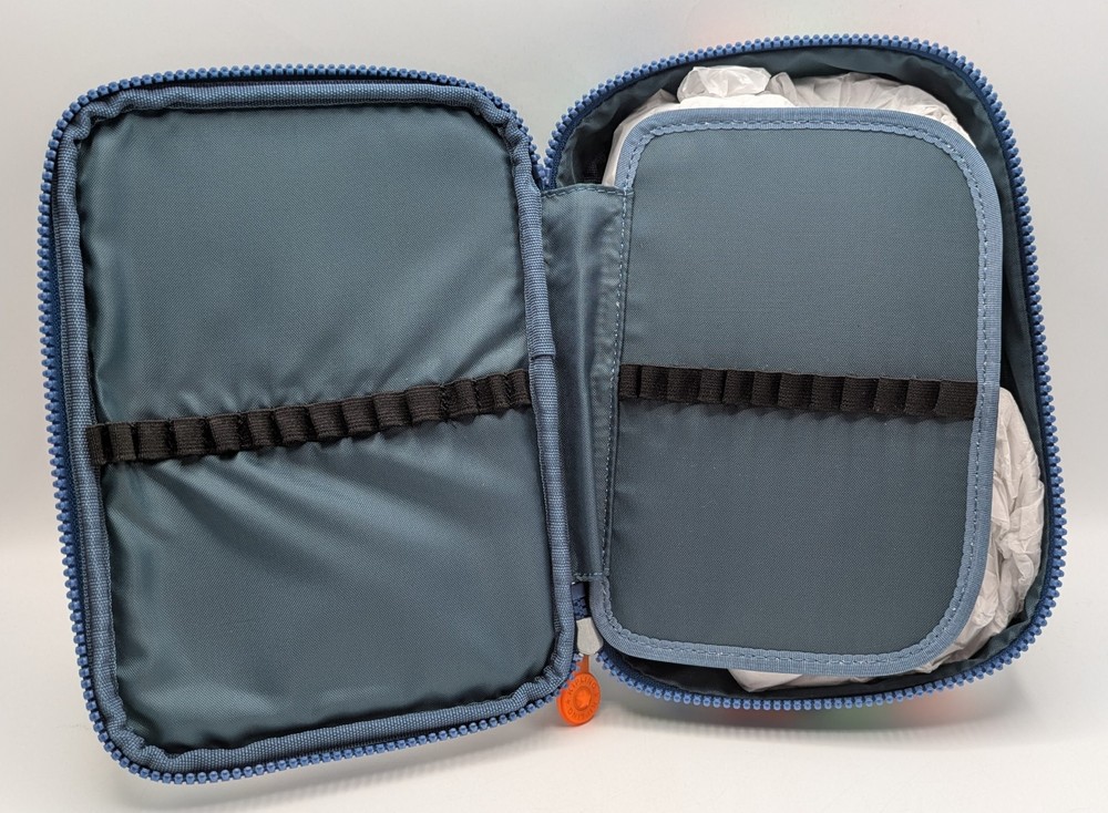 Kipling 100 Pens Printed Case Pencil Accessory ROBOT CAMO BLUE