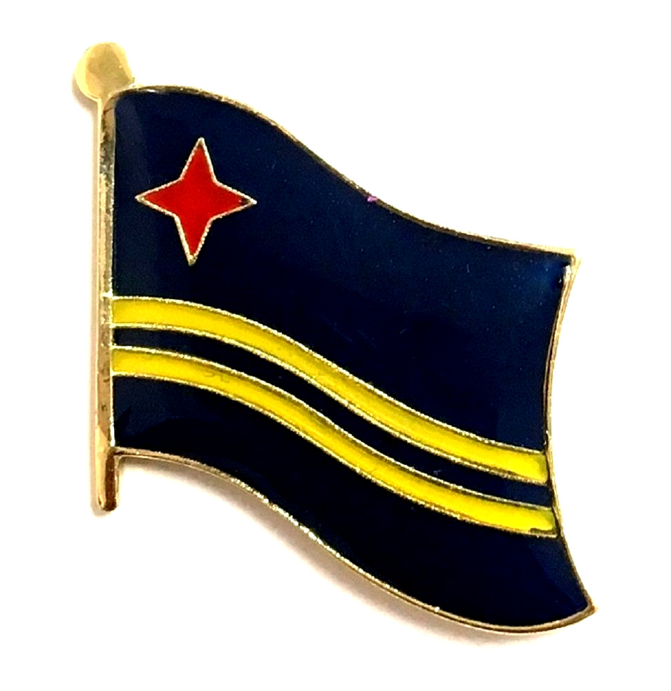ARUBA LAPEL FLAG PIN  - NEW