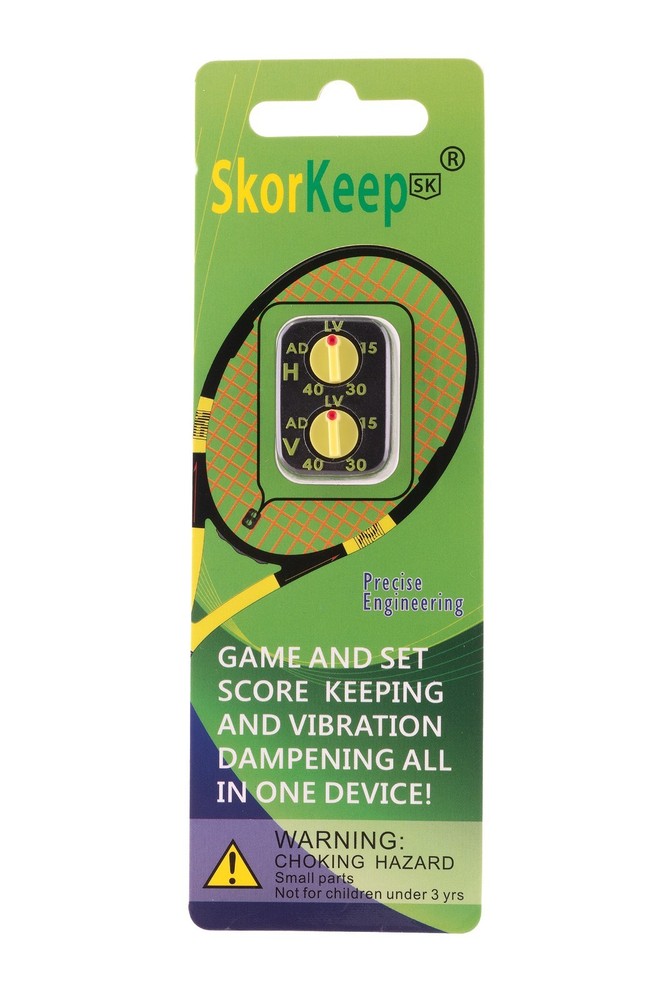 4 Tennis String Vibration Dampener and Score Keeping Devices