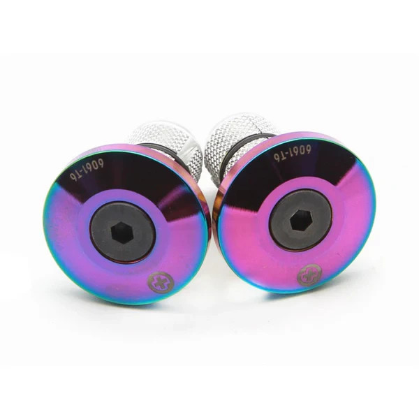 Salt Plus HQ Handlebar Plugs Oil Slick