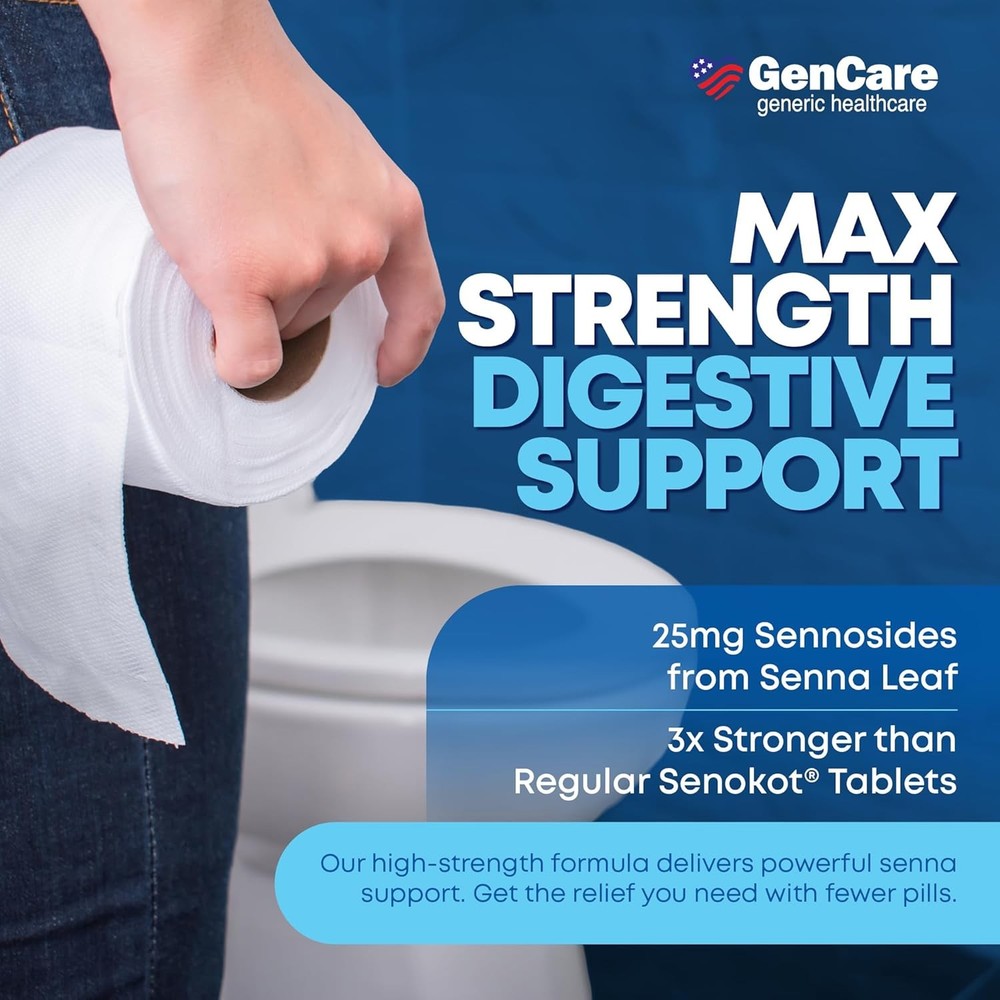 - Maximum Strength Senna Laxative 25Mg (100 Tablets) - Gentle Constipation Relie