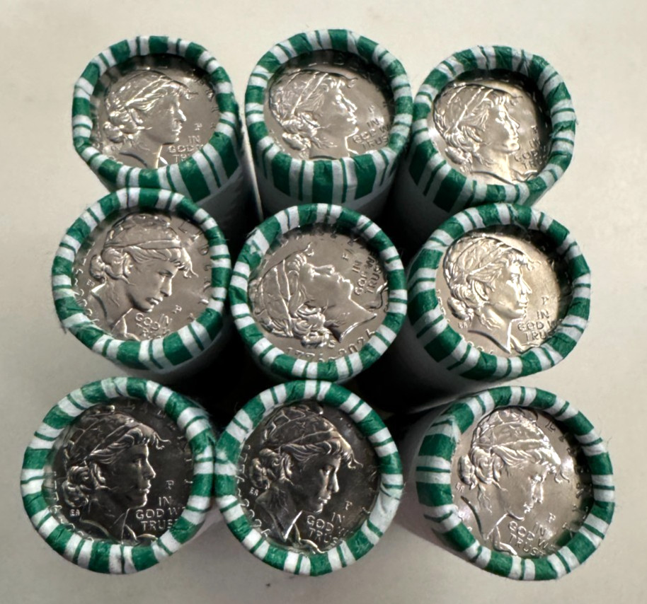 1776–2026 Emerging Liberty Dimes (10c) Uncirculated 50 Coin Roll – P Mint