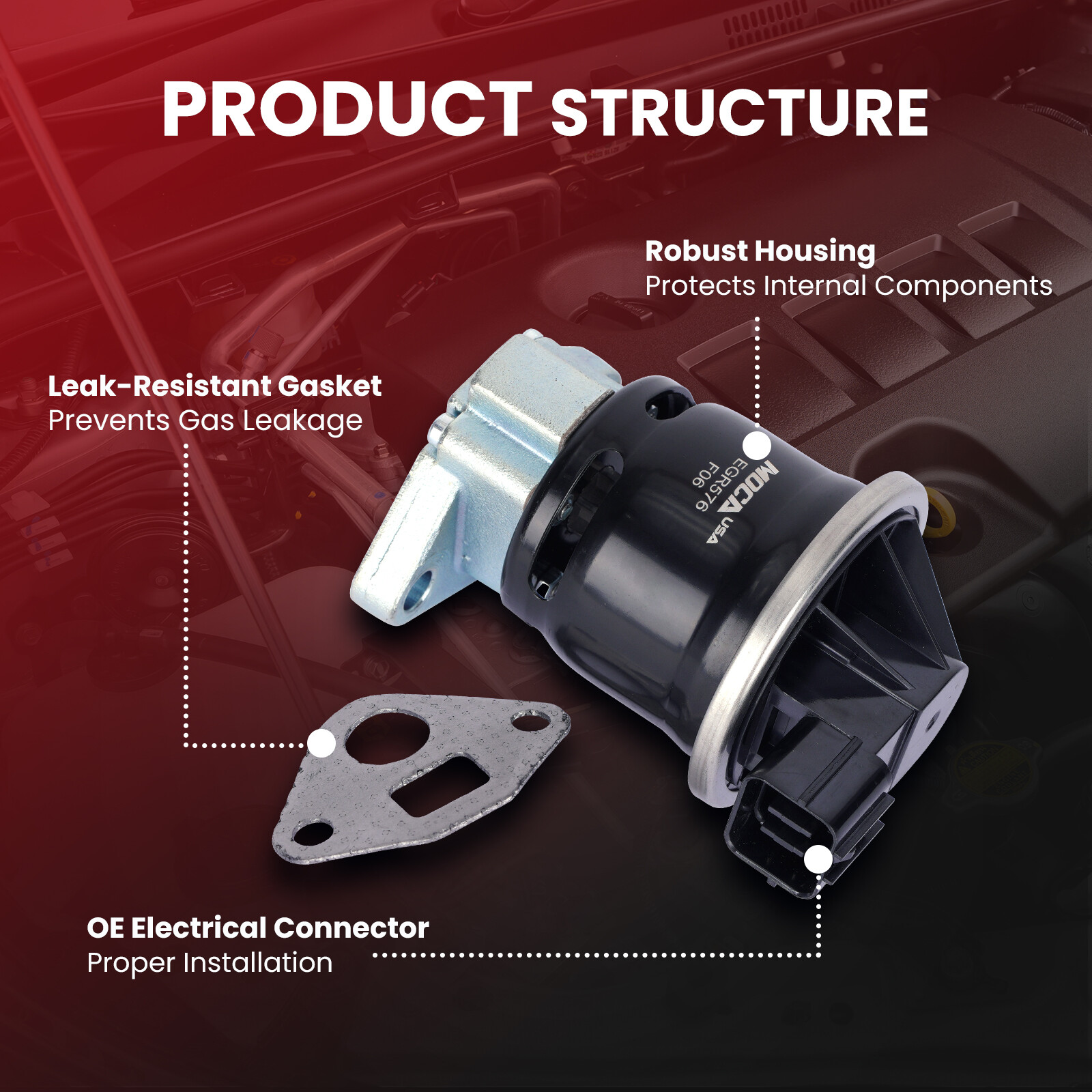 EGR Valve for 01-05 Honda Civic Acura EL SOHC 1.7L 2004 Civic Si SiR DOHC 2.0L