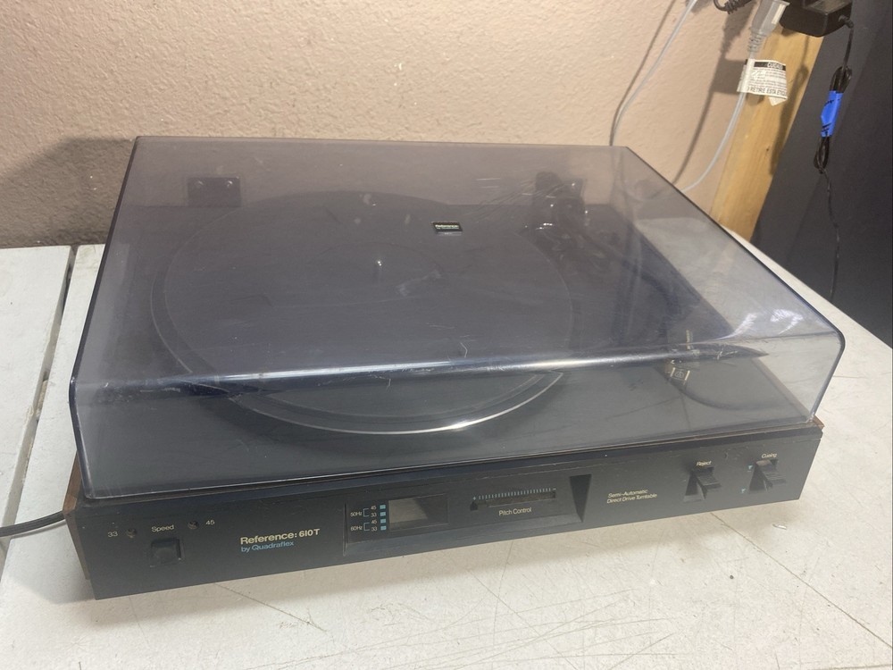 QUADRAFLEX REFERENCE 610T TURNTABLE / RECORD PLAYER (partly Working/read)