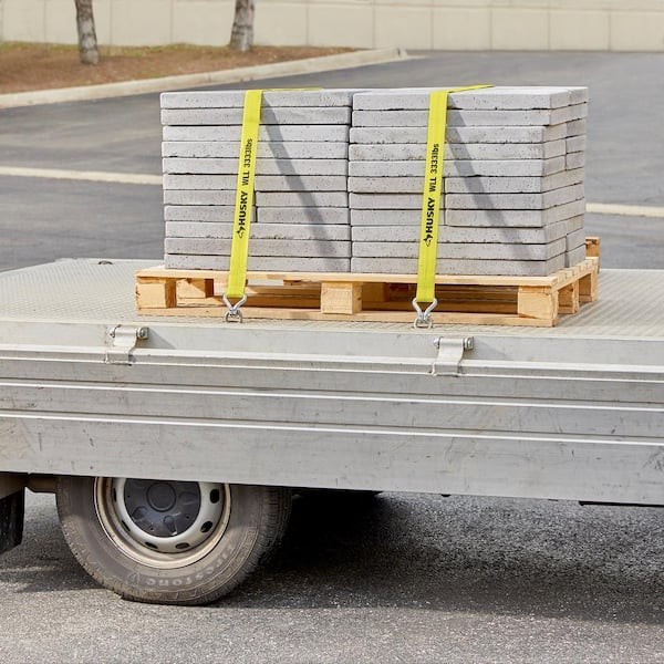 Heavy-Duty Ratchet Tie-Down Strap with J Hook 27 Ft.X2 In. Weather Resistant New