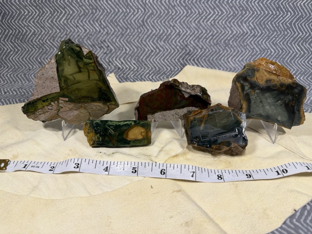 Morrisonite Jasper slabs 5 Pcs, Lot #132