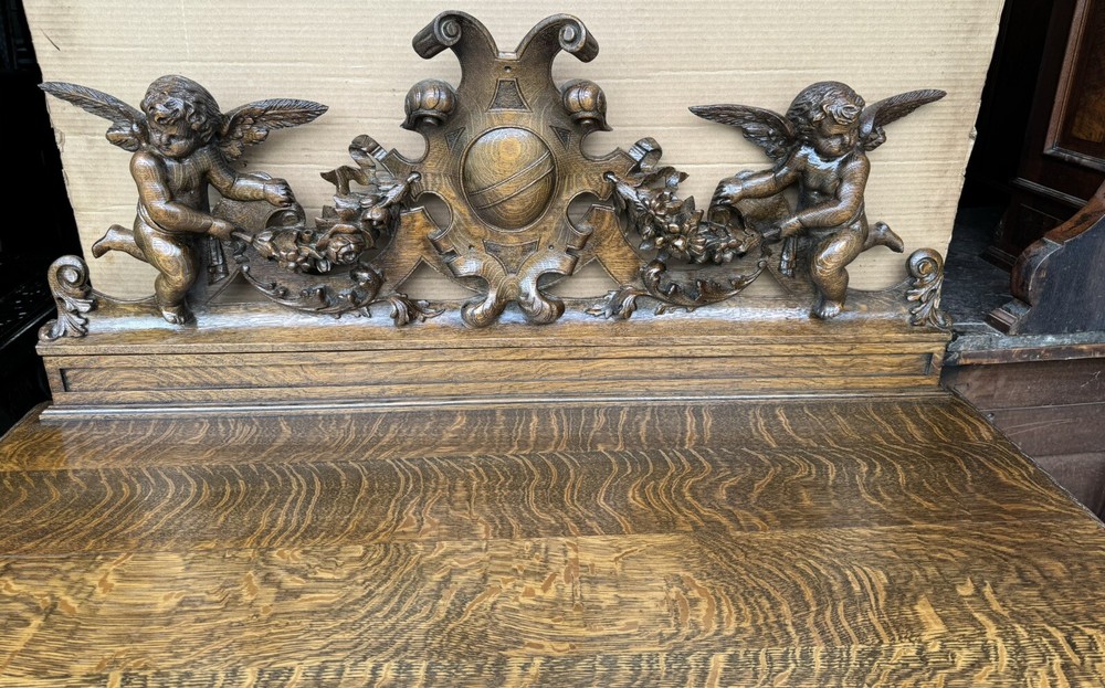 R. J. HORNER CARVED OAK MAIDEN SERVER