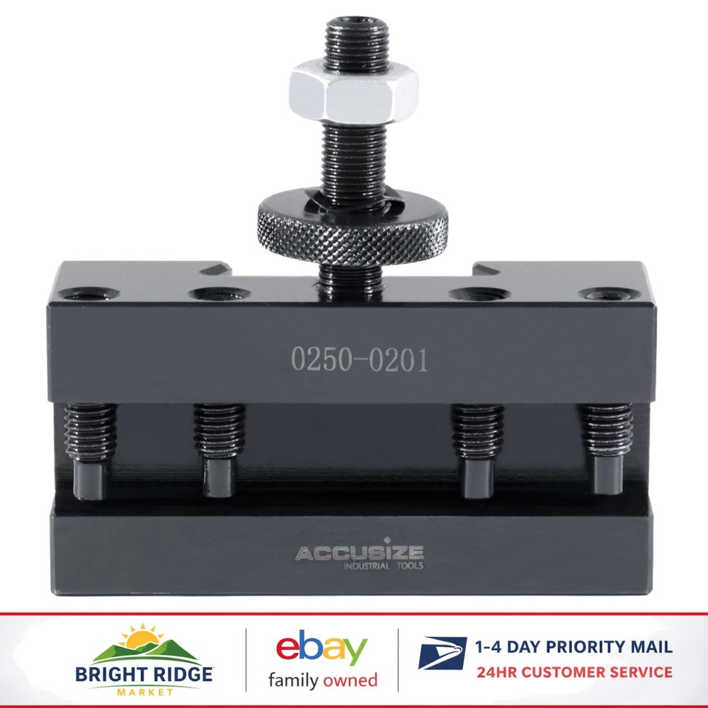 Turning and Facing Tool Holder for 5/8 Inch Tools with Quick Change Feature
