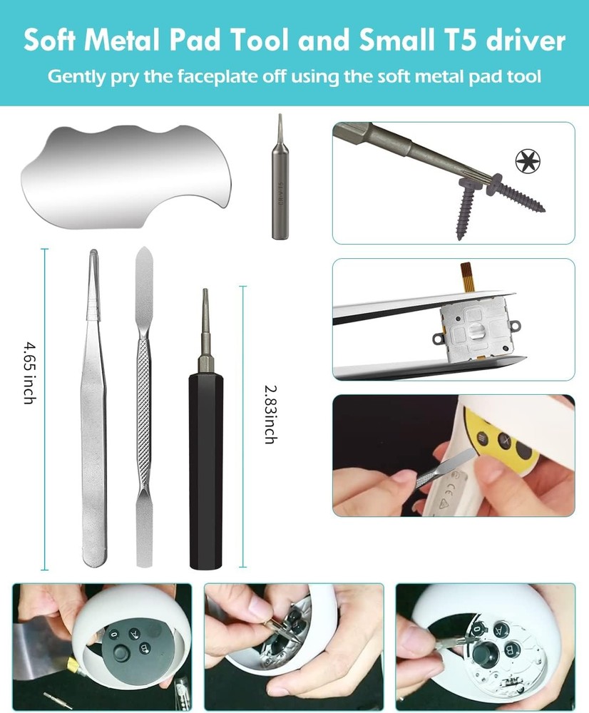 Joystick Replacement Kit for Oculus Quest 2/3 Controller