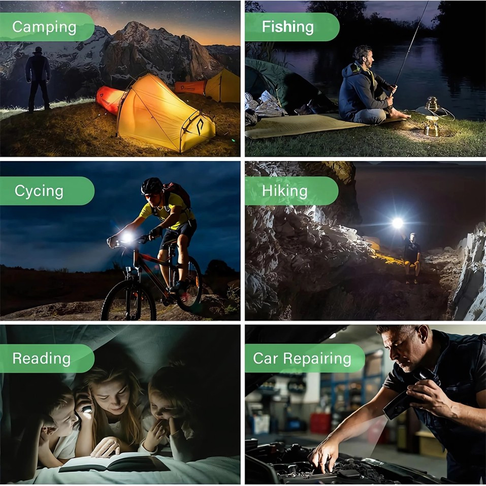 350000000 Lumen Super Bright LED Tactical Flashlight Rechargeable Work Light-