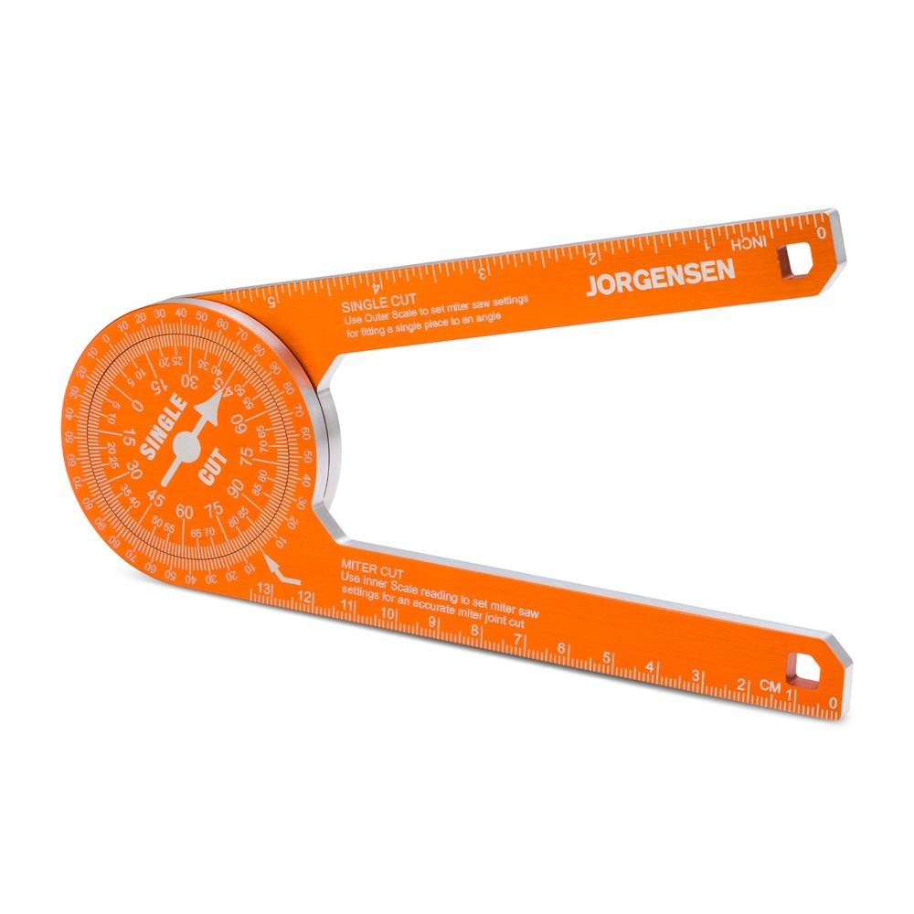 Jorgensen 7 Inch Miter Saw Protractor Aluminum Angle Finder Precision Scales USA