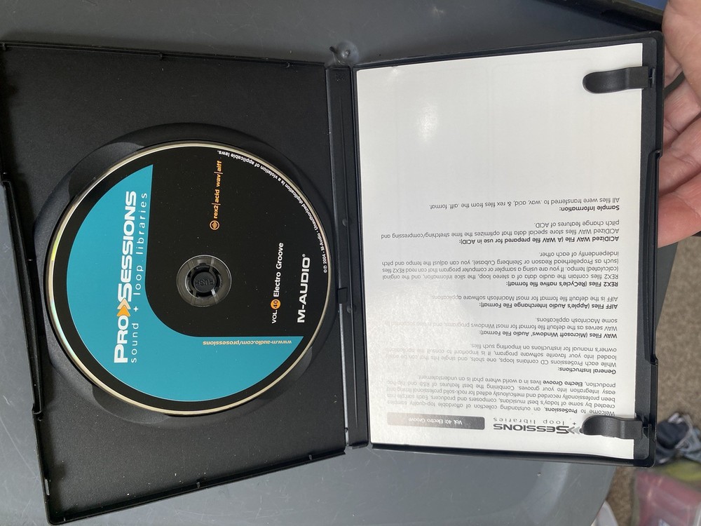 M-Audio ProSessions Vol 40 Electro Grove Loop MAC Windows Electronic Music