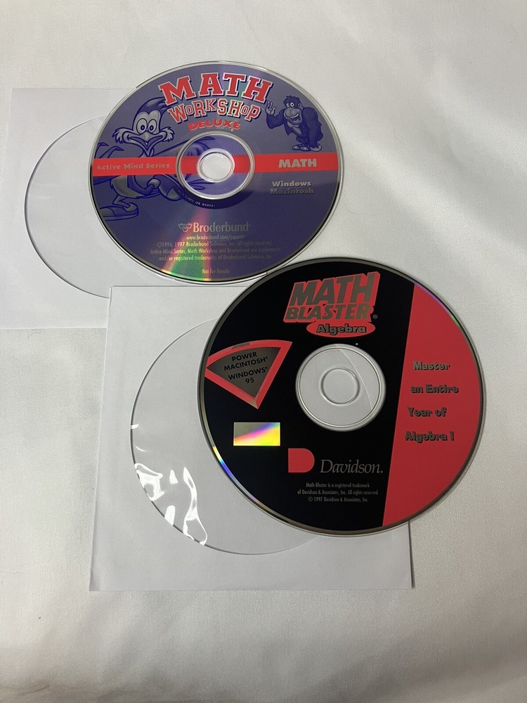 Davidson MATH BLASTER Pre-Algebra & Word Problems PC CD-ROM. Windows 95 PC