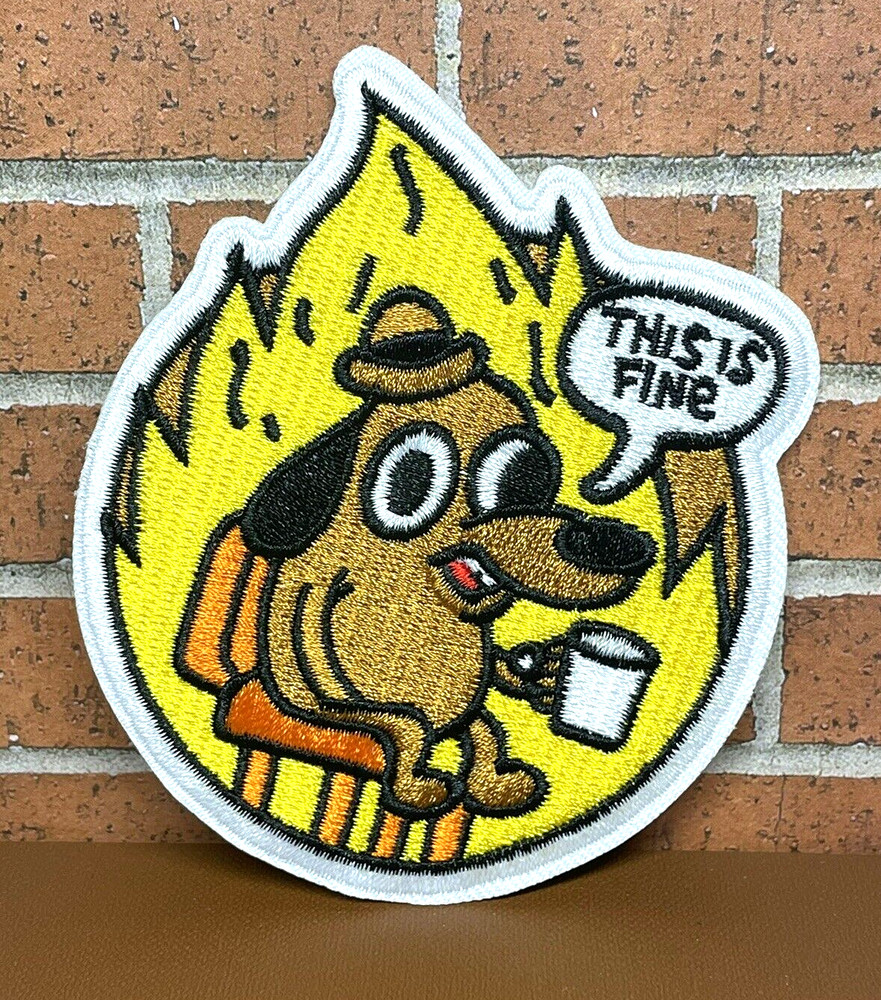 Tactical Morale Gun Patch - This is Fine Patch - Iron On Funny Morale Patch