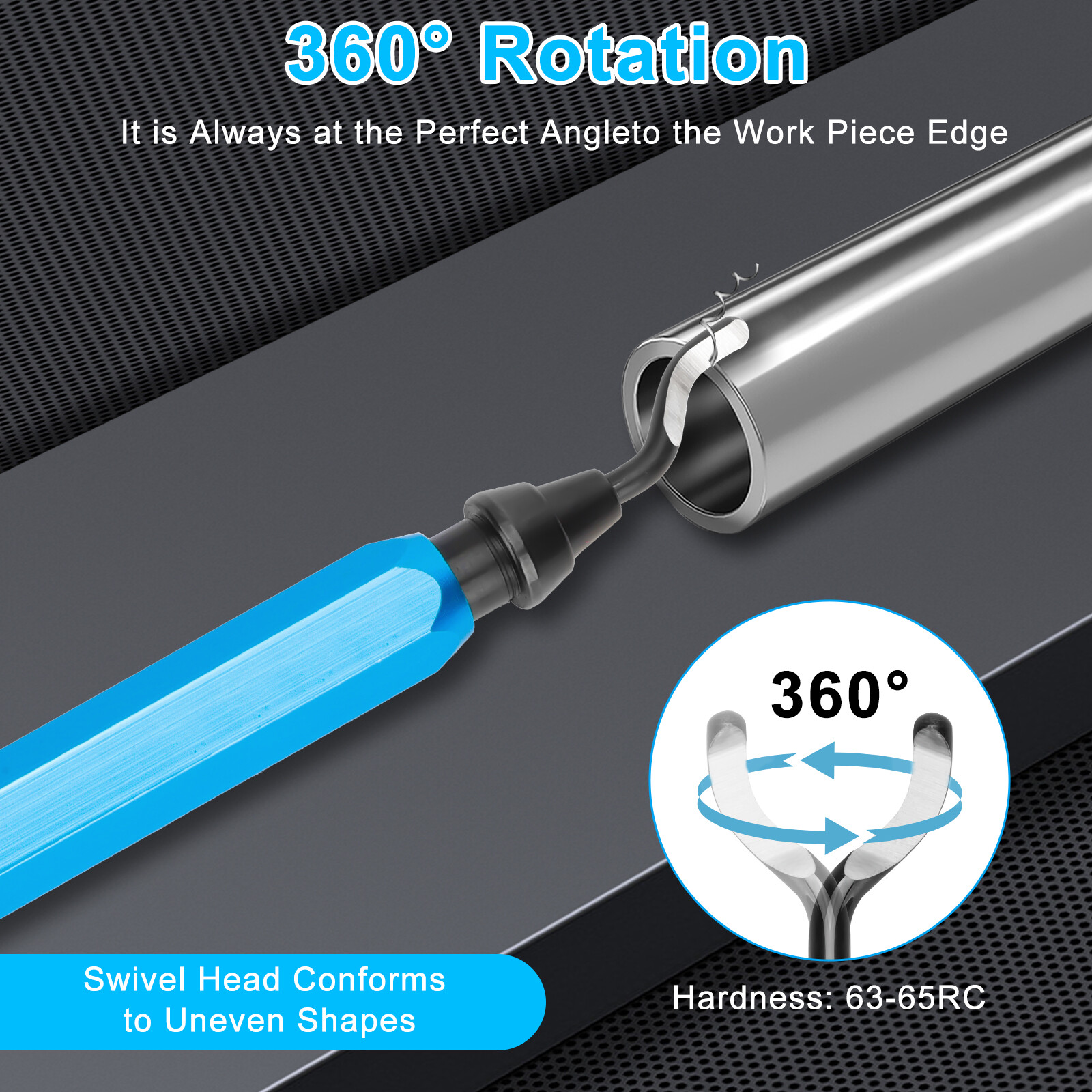 Deburring Tool Set Metal Handle Deburrer + 10PCS BS1010 HSS Burr Removal Blades