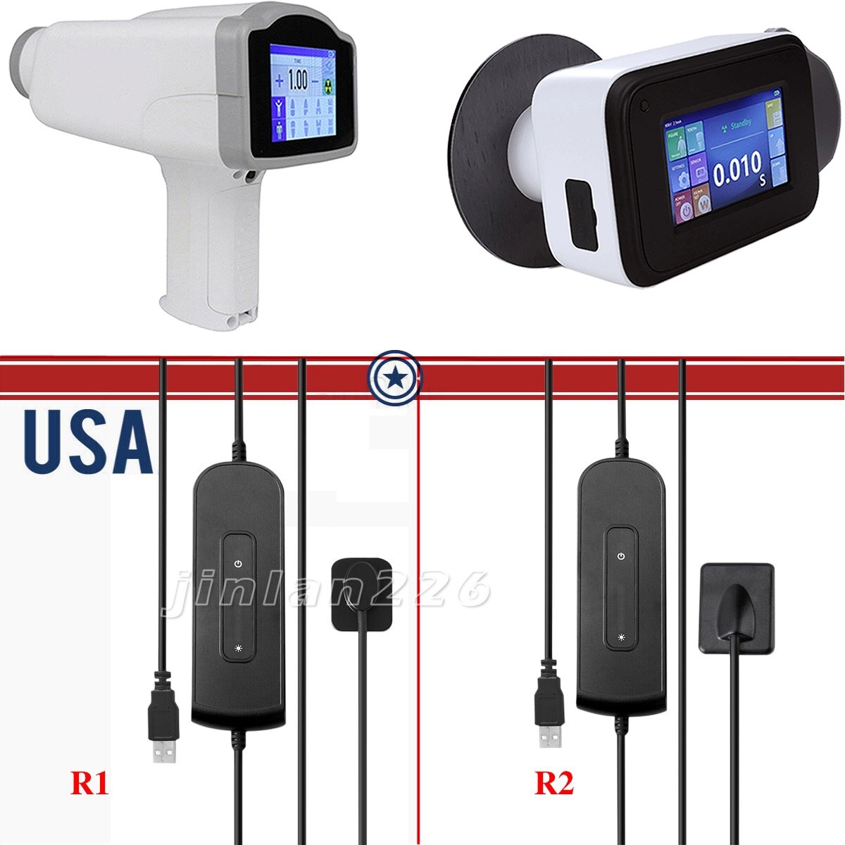 Dental X Portable Ray Digital Machine Rayos No Shield /Digital Sensor Size 1/2